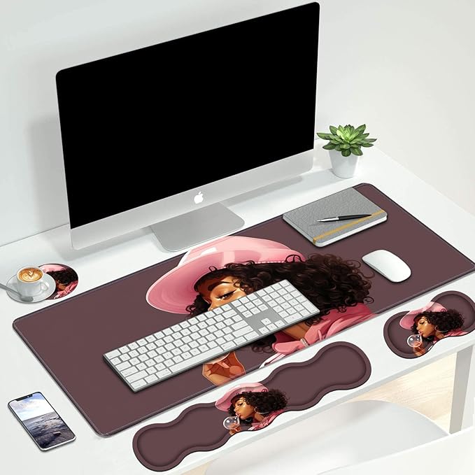 4 in 1 Ergonomic Keyboard Wrist Rest & Mouse Pad Wrist Rest Set, Large XXL - Image 7