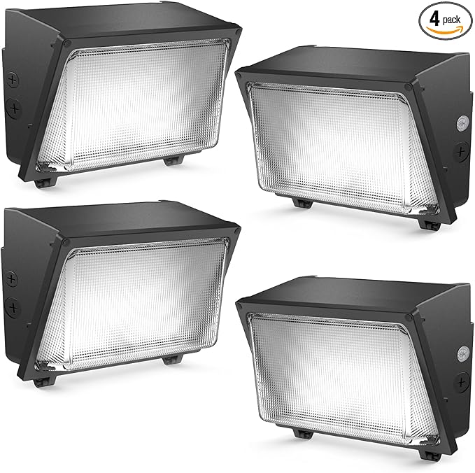 HYPERLITE LED Wall Pack Light: 120W Glass Lens LED Wall Packs Outside Lighting by HYPERLITE