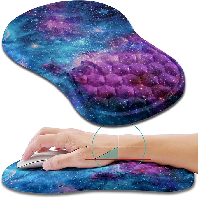 Hokafenle Ergonomic Mouse Pad Wrist Support, Wrist Rest Mousepad by Hokafenle