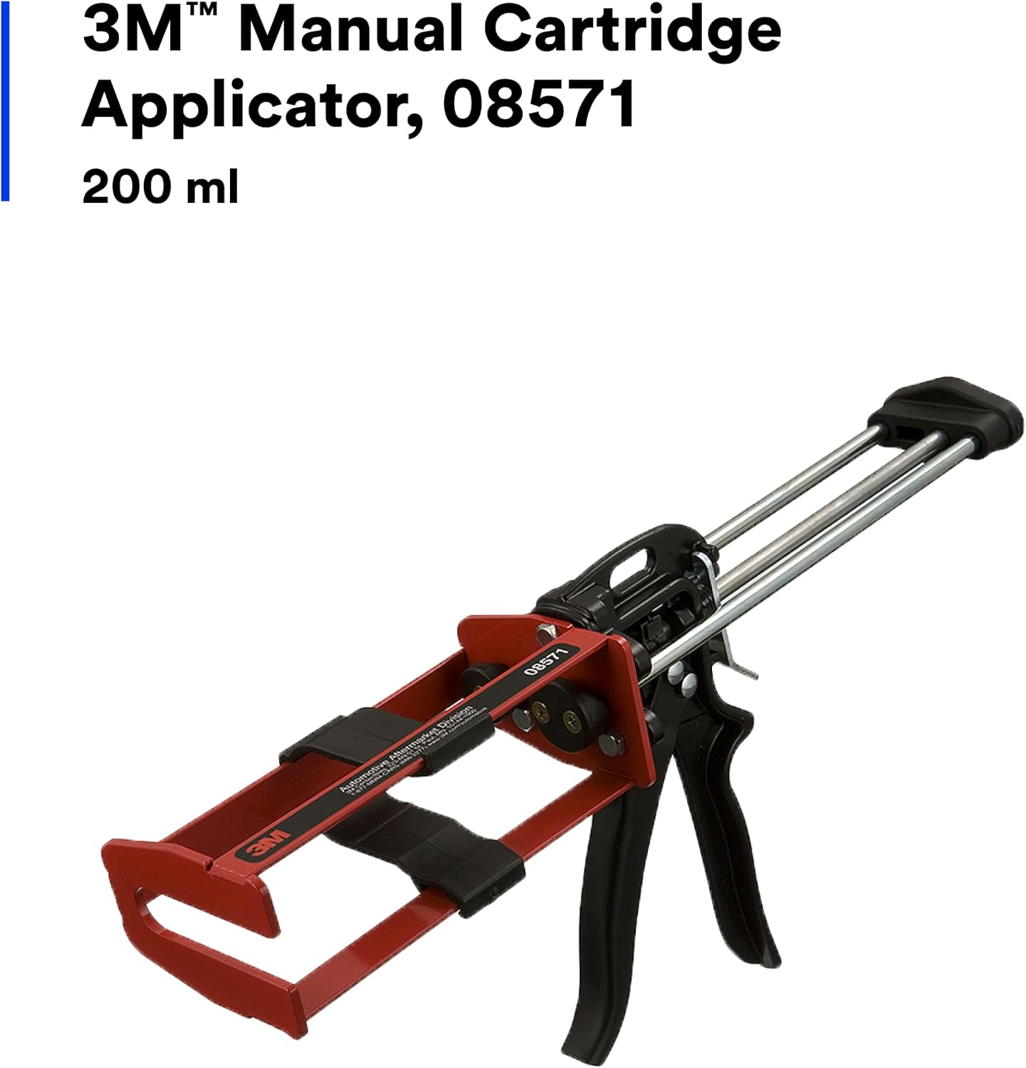 3M Manual Cartridge Applicator, 08571, 200 ml | Steady Application, Accurately Dispense Materials