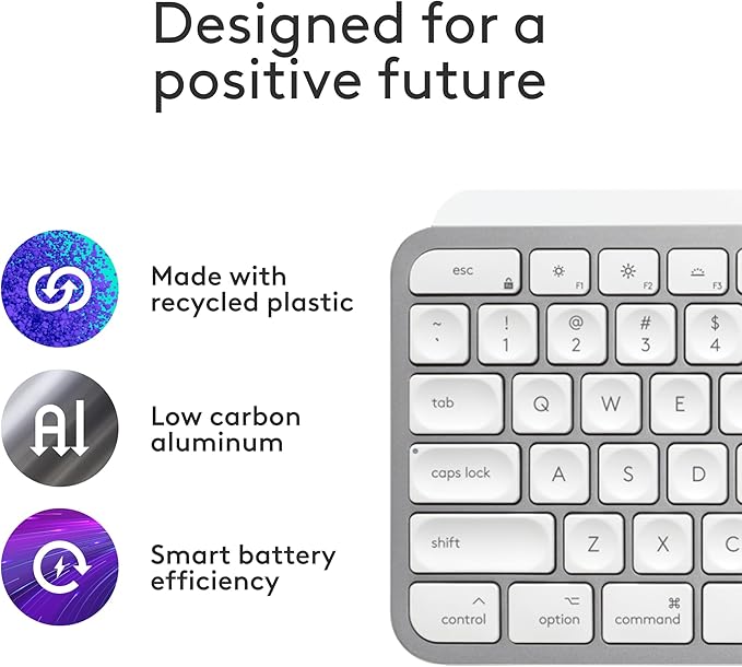 Logitech MX Keys S for Mac, Wireless Keyboard, Precise Laptop-Like Typing - Image 5