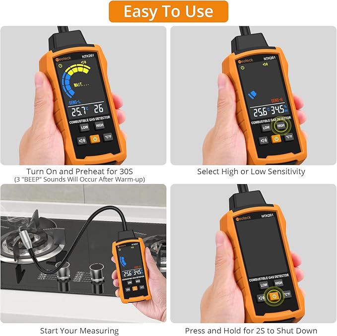 Neoteck Natural Gas Detector Gas Leak Detector - Image 5