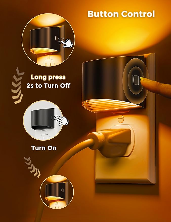 L LOHAS LED Night Light 2 Pack, Night Lights Plug into Wall, Dusk to Dawn - Image 4