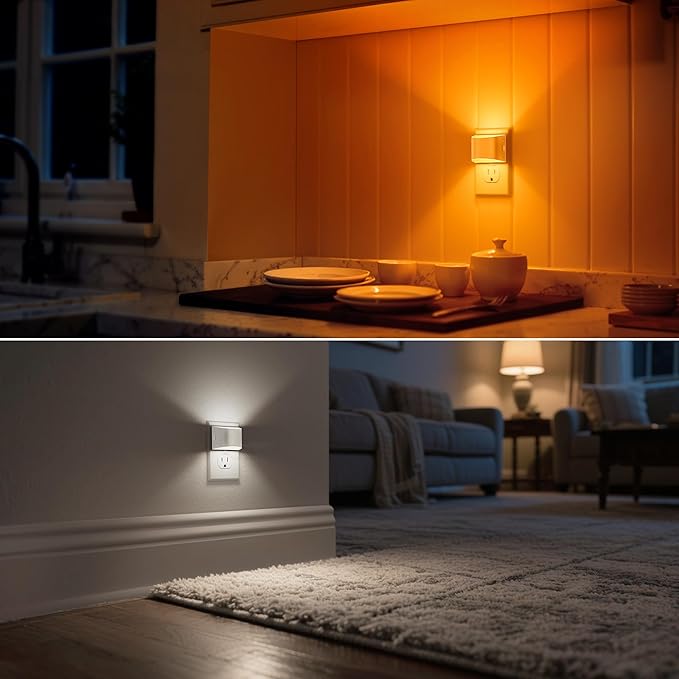 DORESshop LED Night Light, 3 Level Brightness Adjustable Plug in Night Light - Image 5