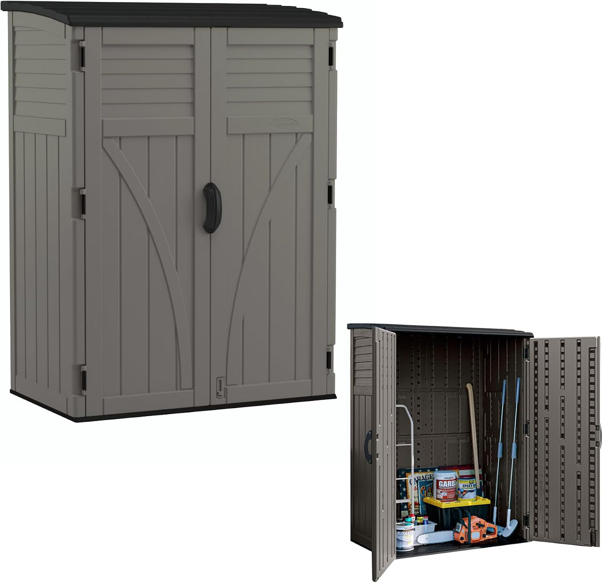 suncast 54 cu ft medium vertical storage shed, main product view
