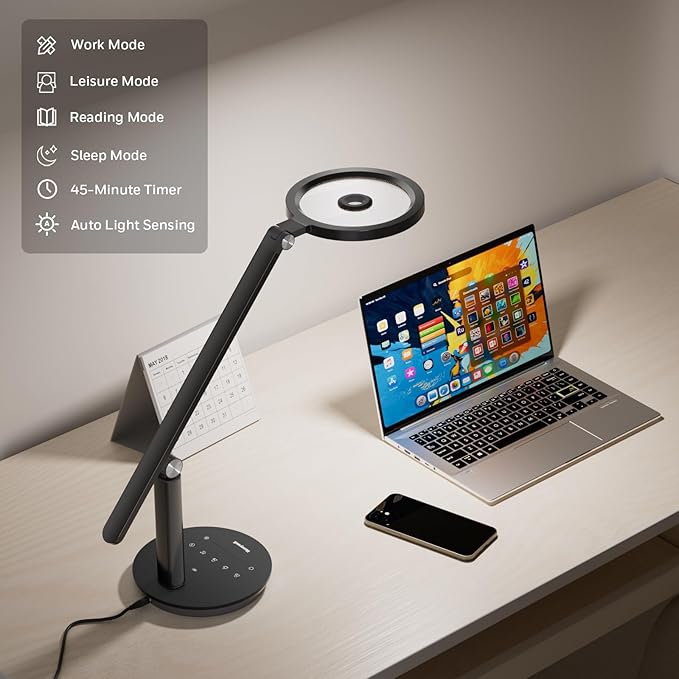 Honeywell Desk Lamp for Home Office, H6 Sunturalux™ Eye-Caring Led Desk Light - Image 5