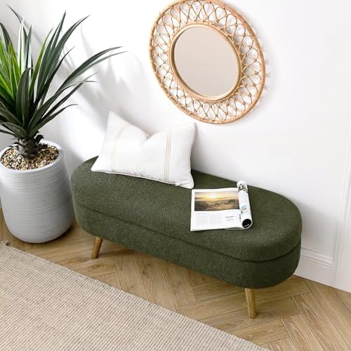 43.5" ottoman with storage, storage ottoman bench with showing dimensions