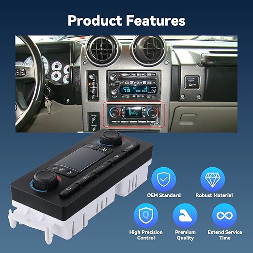 599-211XD A/C Heater Climate Control Module Panel Switch - Image 5