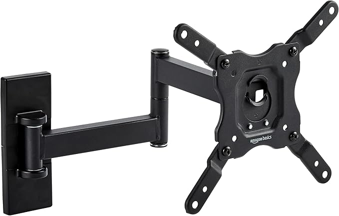 Amazon Basics Full Motion TV Wall Mount fits 12" to 40" TVs and VESA 200x200 by AmazonBasics