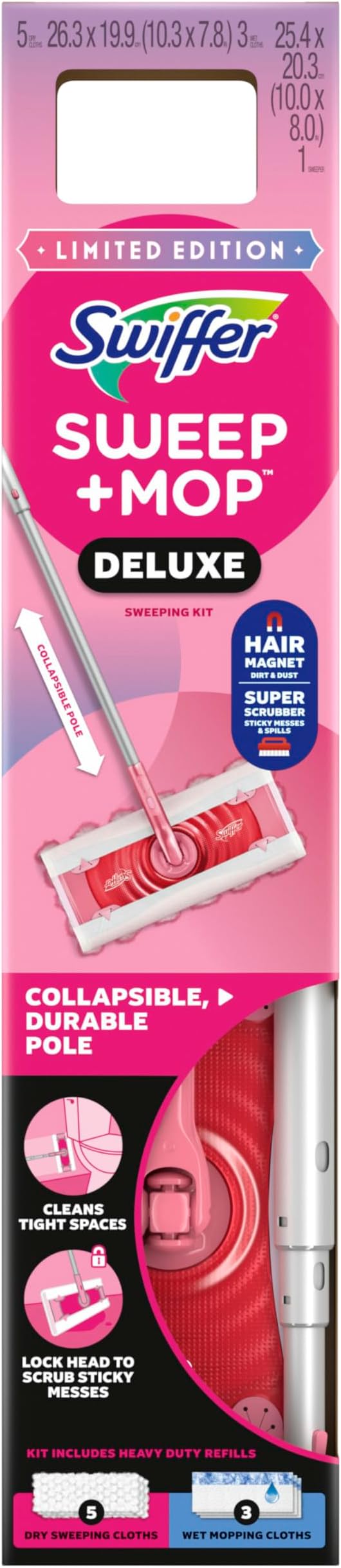 Swiffer Sweep and Mop Deluxe, Limited Edition Pink Wicked: - Image 15