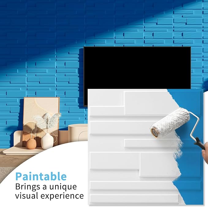 Art3d 100 Pack Decorative 3D Wall Panels, 97 Sq.Feet PVC Interior Wall Décor - Image 3