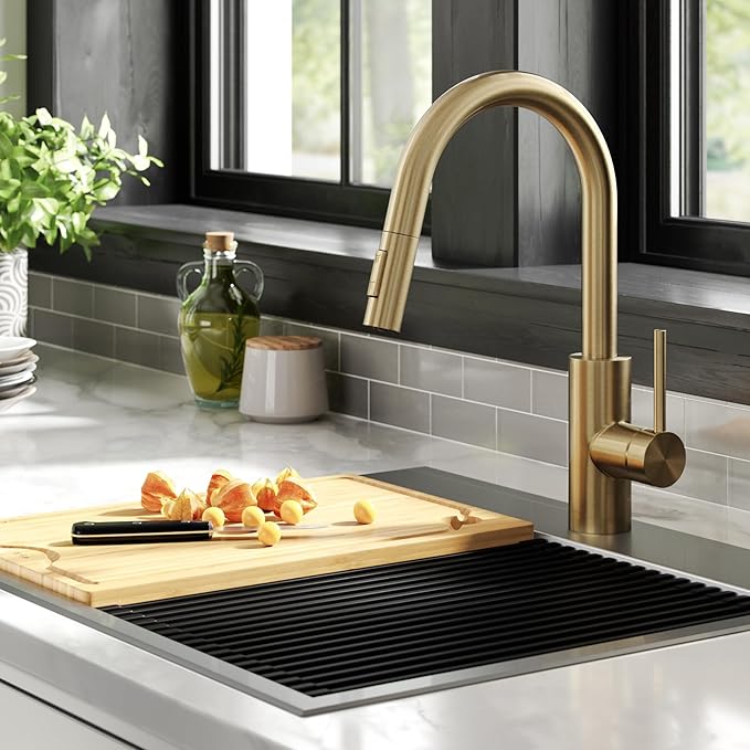 KRAUS Oletto Single Handle Pull Down Kitchen Faucet - Image 8