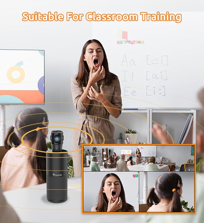 TOUCAN 360-Degree Video Conference Camera, 1080p HD Webcam - Image 7