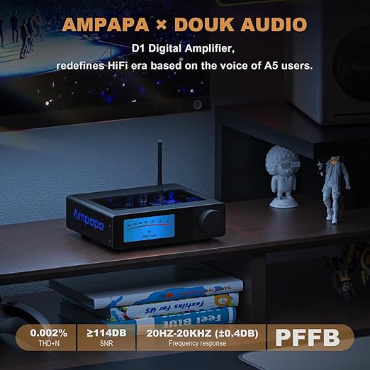 Ampapa 2 Channel Bluetooth Amp: HiFi 300W x2 Stereo Amplifier - Image 2