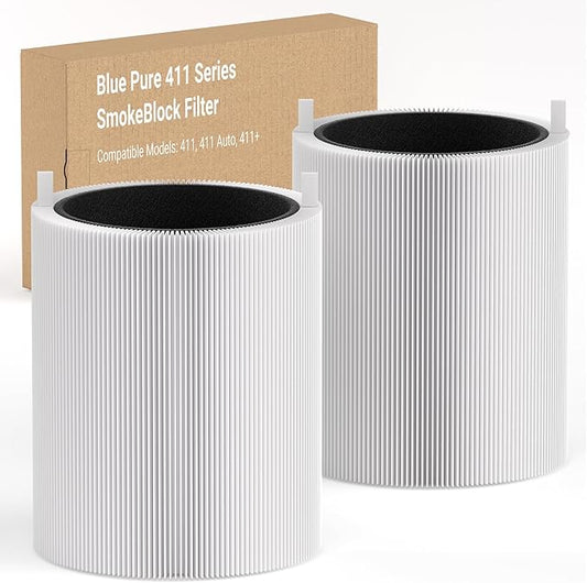 Leemone 411 SmokeBlock Filter Replacement Compatible by Leemone