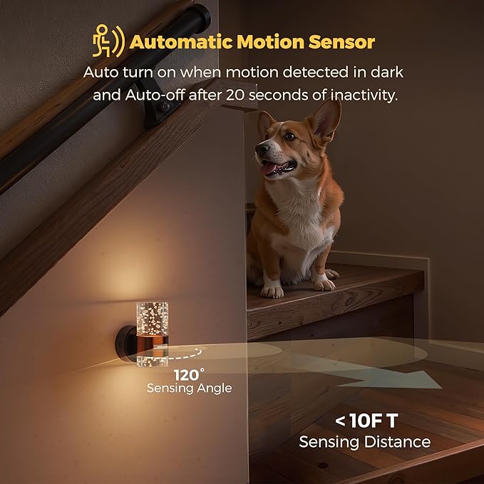 L LOHAS LED Motion Sensor Night Light, Wireless Rechargeable Wall Mounted - Image 3