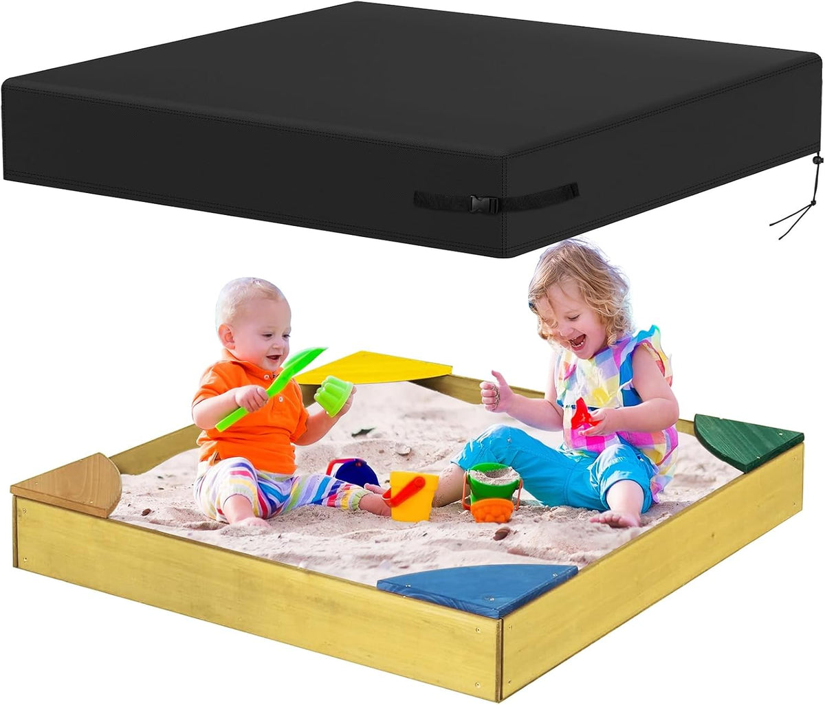 sandbox cover 61" x 61x 8, 800d waterproof, main product view