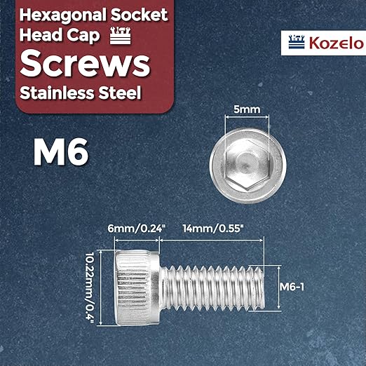 Kozelo 20pcs Socket Head Cap Screws - Image 2
