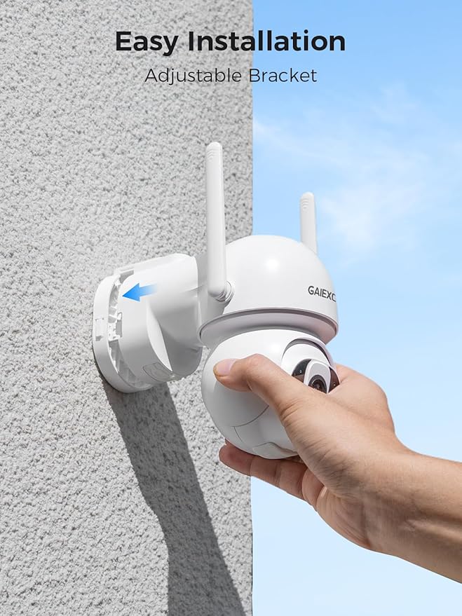 GAIEXCE Solar Home Security Camera System Wireless Outdoor, 4 Cam Kit - Image 9