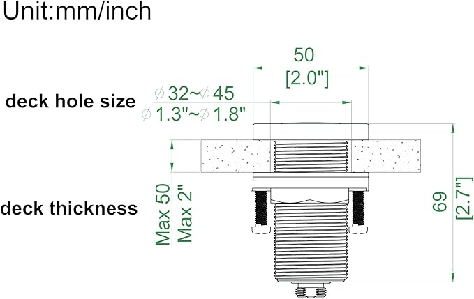 KANARY ALL Brass Square Air Switch Button - Image 4