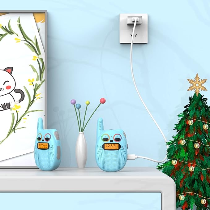 Qniglo Walkie Talkies for Kids Rechargeable 2 Pack, Christmas Birthday Gifts - Image 3