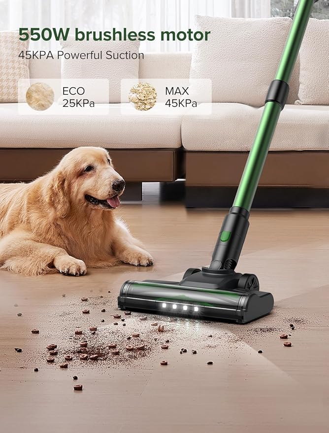 Vexilar Cordless Vacuum Cleaner, 550W/45Kpa/60Mins, Cordless Stick Vacuum - Image 2