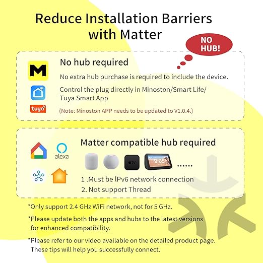 Minoston Matter Smart Plug, Smart Outlet Compatible - Image 3