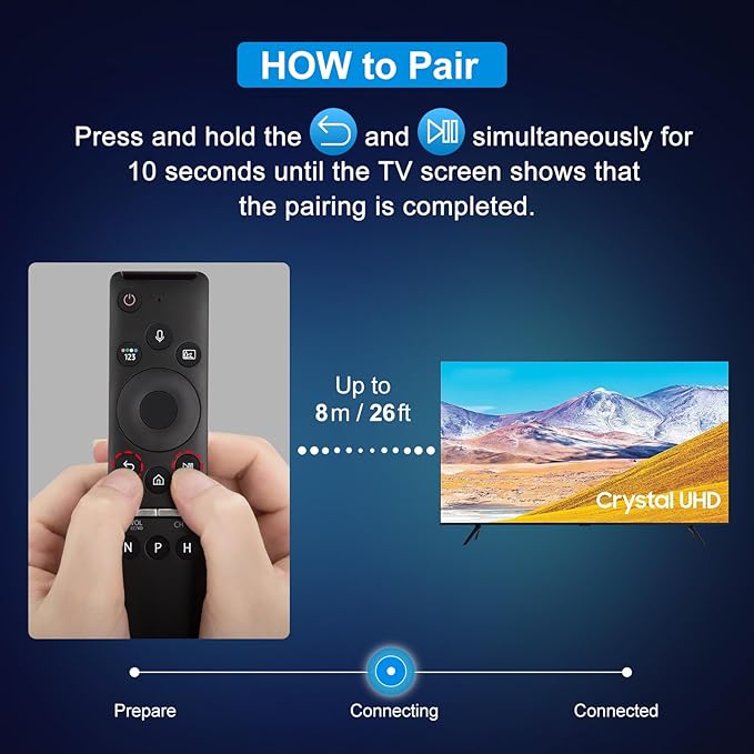 Replacement Voice Control for Samsung-Smart-TV-Remote, for Samsung Crystal UHD - Image 4