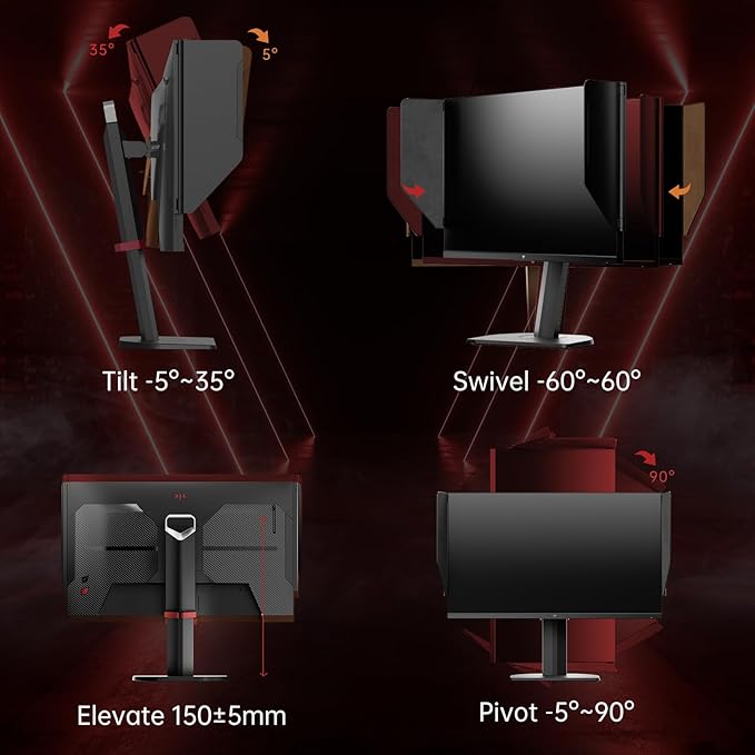 KTC 27 Inch Gaming Monitor 27M1, 1440p 200Hz Computer Monitor - Image 8