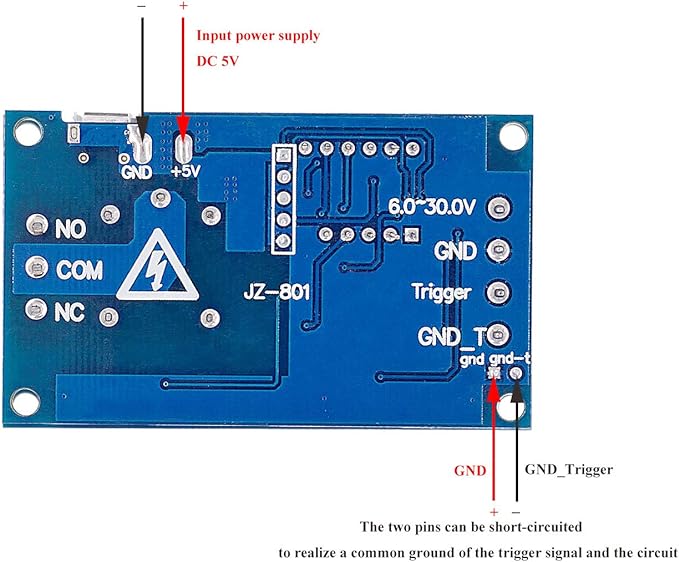 DC 6-30V Timer Relay Programmable Delay Relay Module Cycle Timer - Image 3