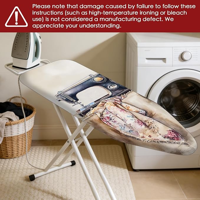 Nuxovilar Ironing Board Cover Needle Cotton 15x54 Inches | Ironing Board Cover - Image 7
