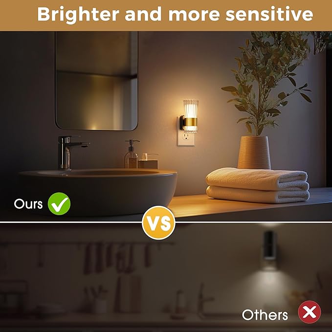 L LOHAS LED Night Light, Night Lights Plug into Wall, 3000K Soft Warm 0-100LM - Image 5