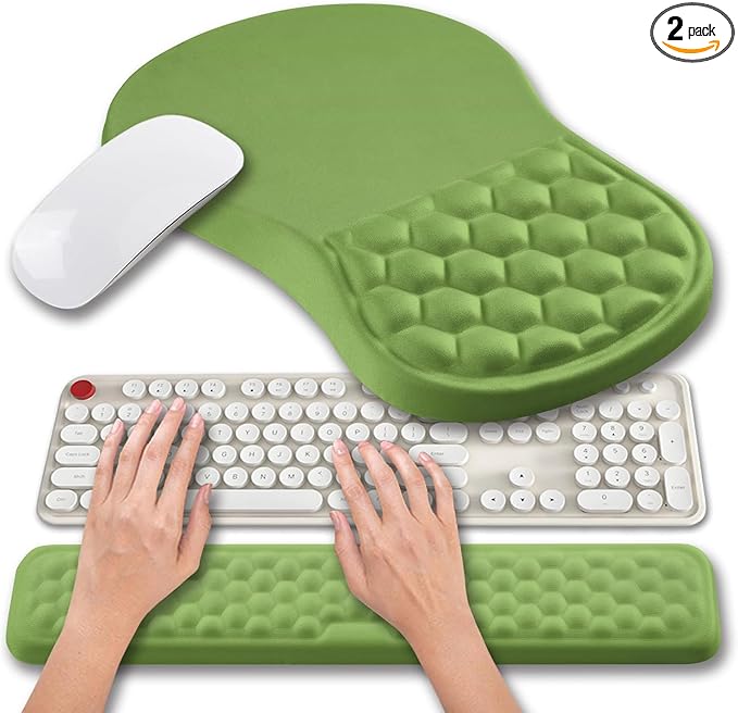 Hokafenle 2 in 1 Ergonomic Mouse Pad Wrist Support & Wrist Rest by Hokafenle