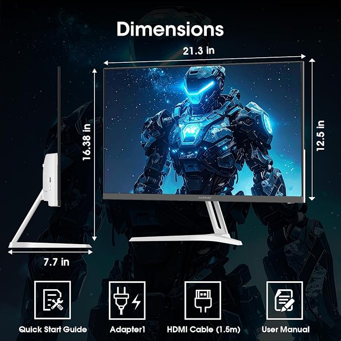 Amzfast 24 Inch Gaming Monitor 200Hz FHD 1080p Fast IPS Computer Monitor - Image 9