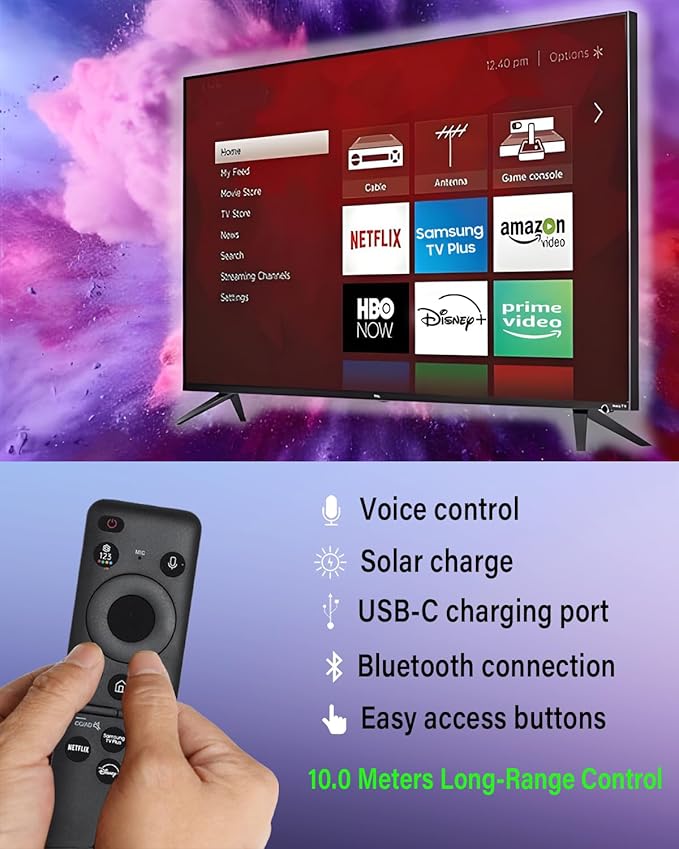 BN59-01455A Voice Solar Remote Control Replacement - Image 5