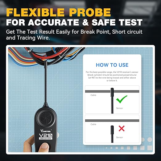 VDIAGTOOL V210 Wire Tracer Electrical Automotive Open & Short Finder Circuit - Image 5