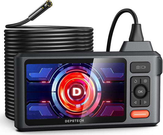 50FT Sewer Inspection Camera, DEPSTECH 1080P Dual Lens Endoscope