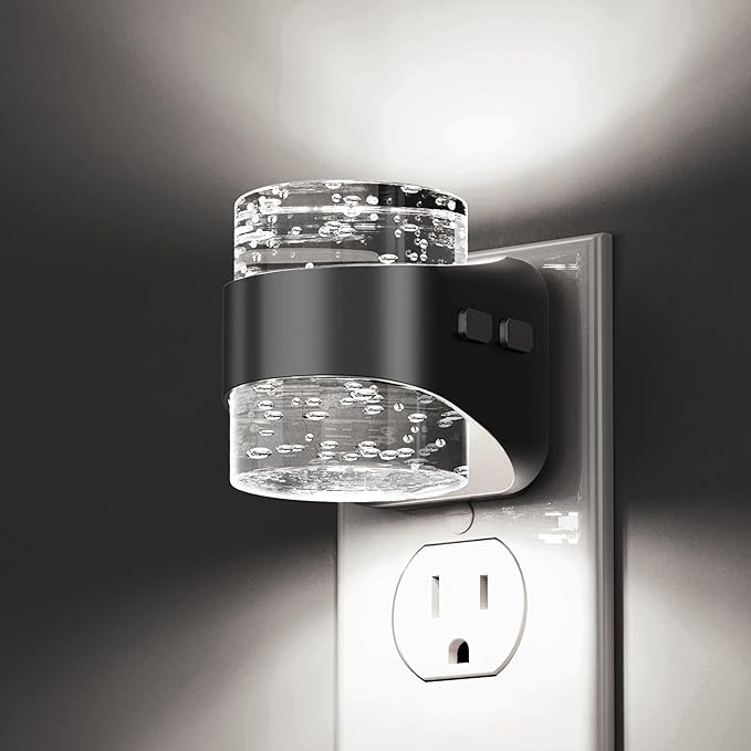L LOHAS LED Night Light, 5000K Bubble Night Lights Plug into Wall, Acrylic by LLOHASLED