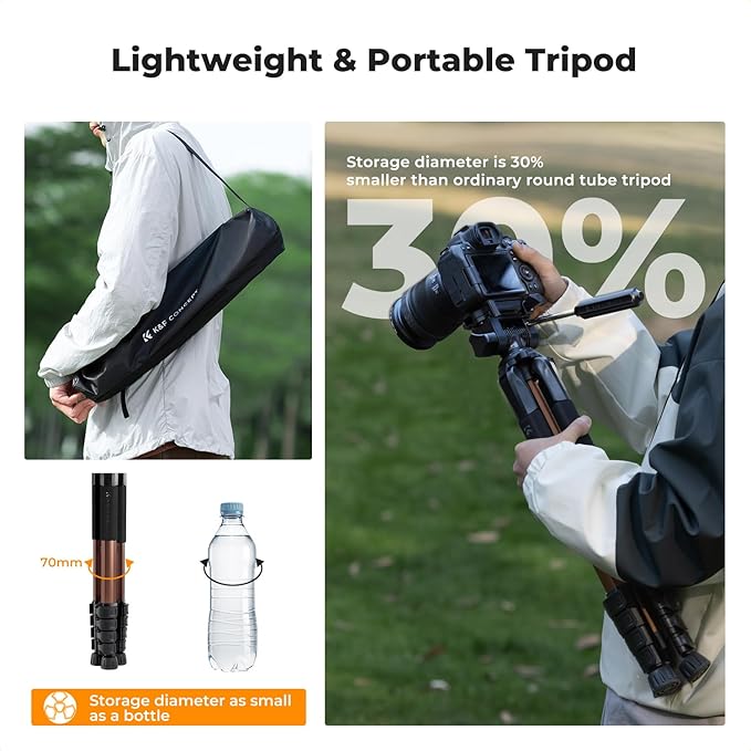 K&F CONCEPT Camera Tripod, Cellphone Clip - Image 3