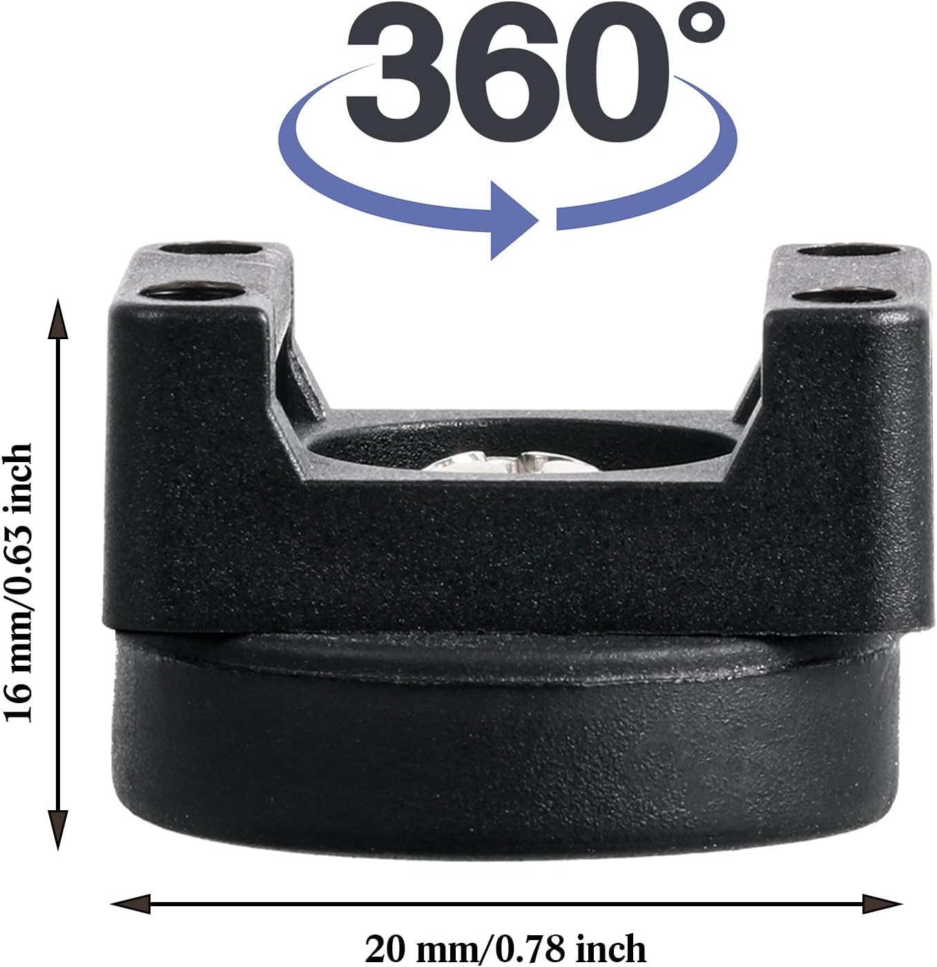 Yookeer 10 Pcs Magnetic Zip Tie Mount Cable Clips Black,22 Mm | Multipurpose Cable Clips Wire holder for Electrical Wiring, Magnet Base for Metal Surfaces, Without Drilling, Reusable