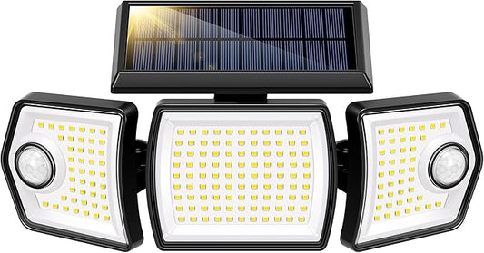 VIVOHOME Linkable Solar Flood Lights Outdoor, 2 Adjustable Motion Sensors by VIVOHOME