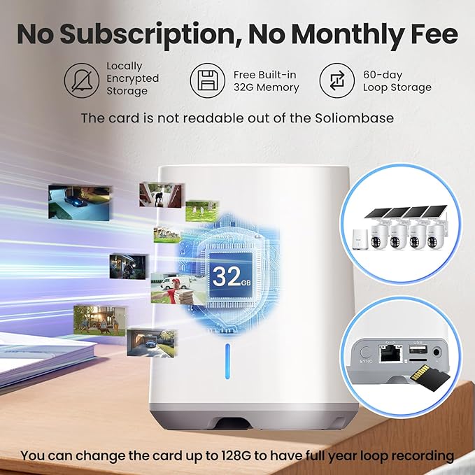 SOLIOM- 5MP Security Cameras Wireless Outdoor, No Subscription, 4-Cam Pack - Image 3