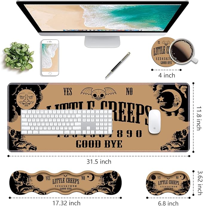 Ergonomic Keyboard Wrist Rest & Mouse Pad Wrist Rest Set, Large XXL Gaming Desk - Image 2