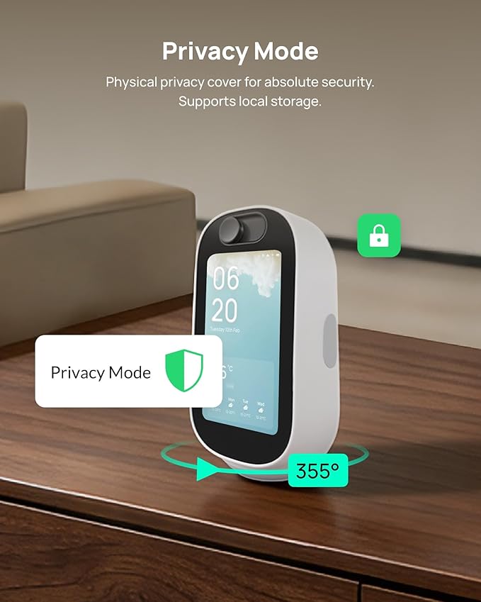 Indoor Security Camera with 4" Screen, 4MP Baby/Elderly Monitor with AI - Image 7
