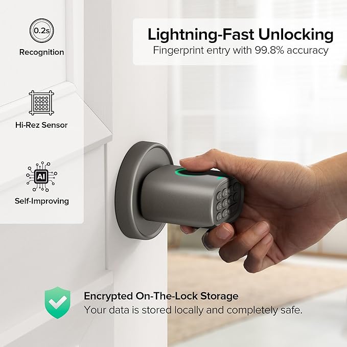 ThorBolt Keyless Entry Door Lock, Fingerprint Door Lock - Image 3