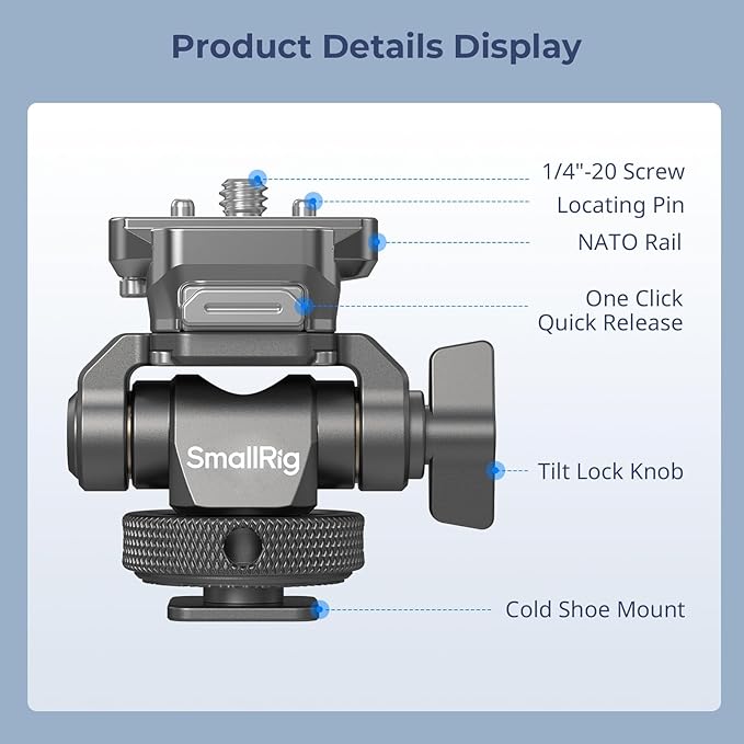 SmallRig HawkLock H21 Quick Release Monitor Mount - Image 2