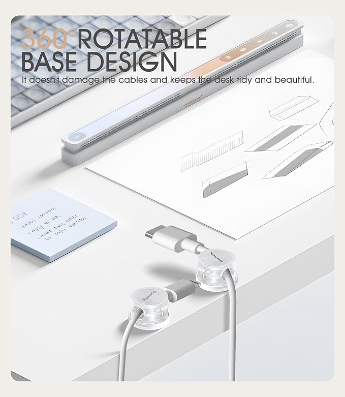 9 Pack Spring Cord Organizer Cable Clips, 2025 Latest Nearockle Phone Charging - Image 6