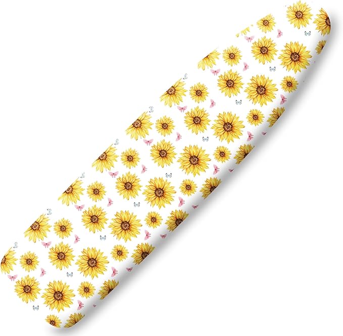 Extra Thick Ironing Board Cover and Pad, Summer Sunflowers 15x54 Ironing Board by Cliduli