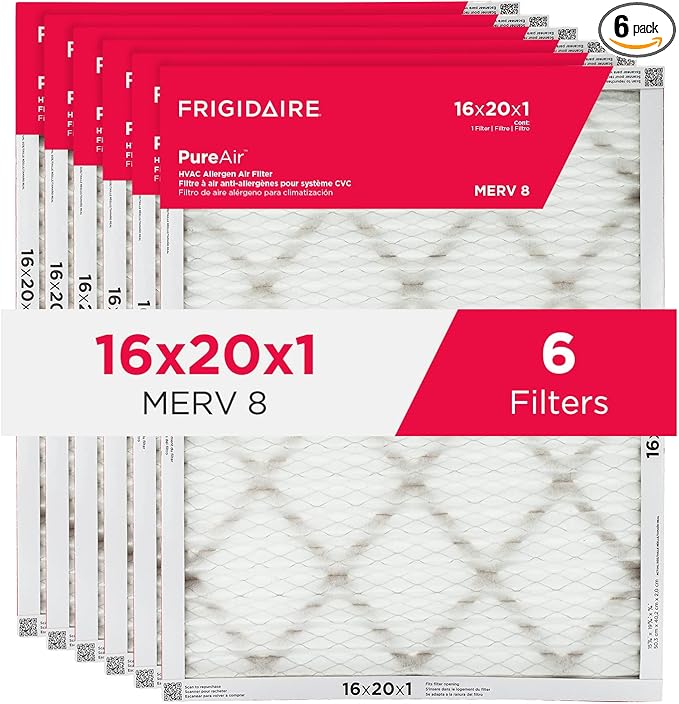 Frigidaire PureAir® 16x20x1 MERV 8 Allergen Electrostatic Pleated Air by Frigidaire