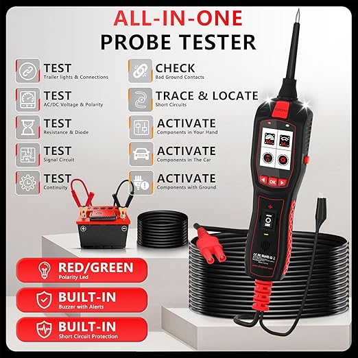 Electrical Tester for 6V-30V Cars, Short Circuit Breaker Finder Tool, - Image 2